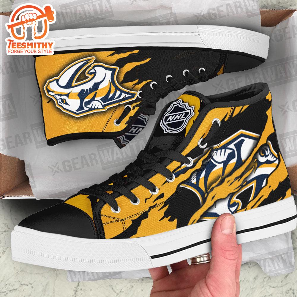 Nashville Predators High Top Shoes Custom For Fans