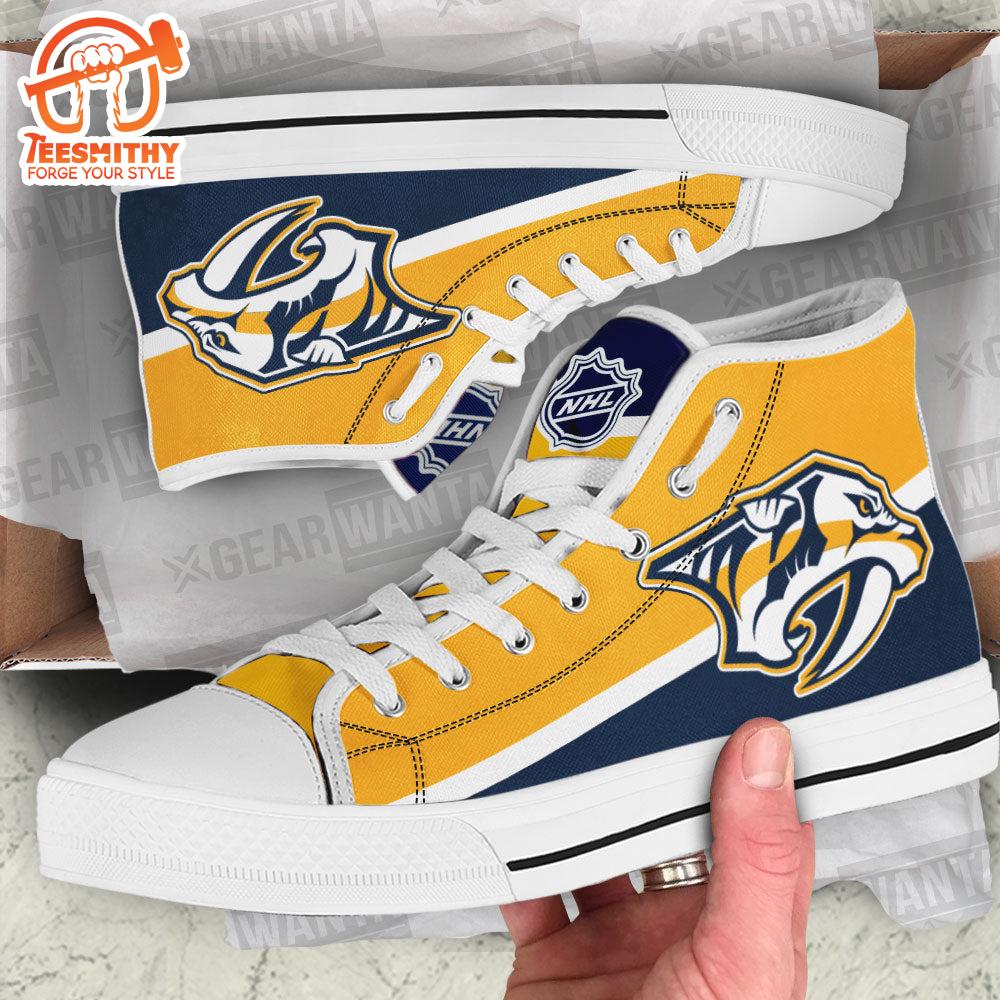 Nashville Predators High Top Shoes Custom Sneakers