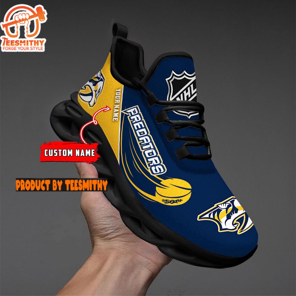 Nashville Predators Personalized NHL New Max Soul Shoes V1