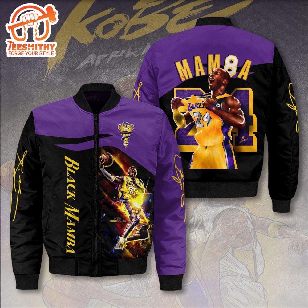 NBA Kobe Bryant x Los Angeles Lakers 3D Bomber Jacket