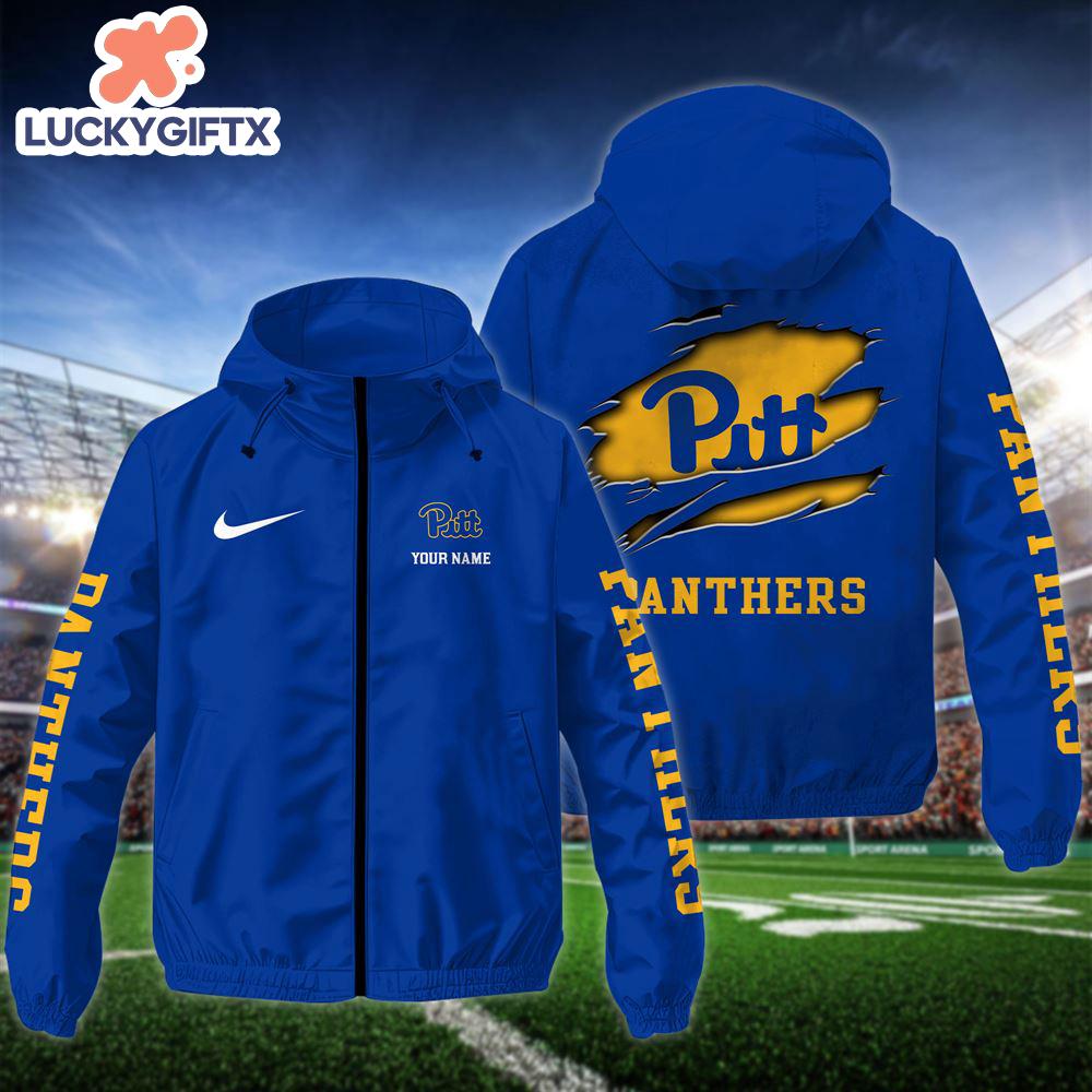 NCAA Pittsburgh PanthersCustom Name Windbreaker Outdoor Jacket For Fans