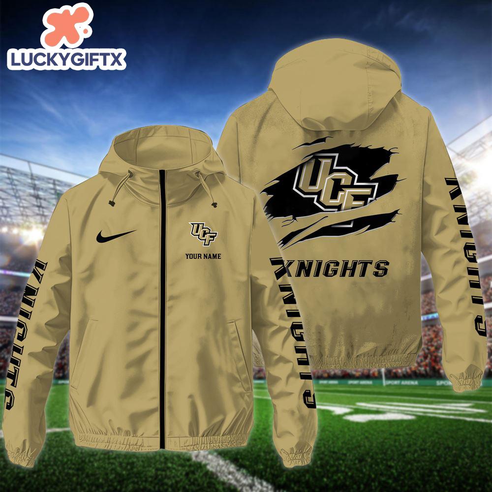 NCAA UCF KnightsCustom Name Windbreaker Outdoor Jacket For Fans