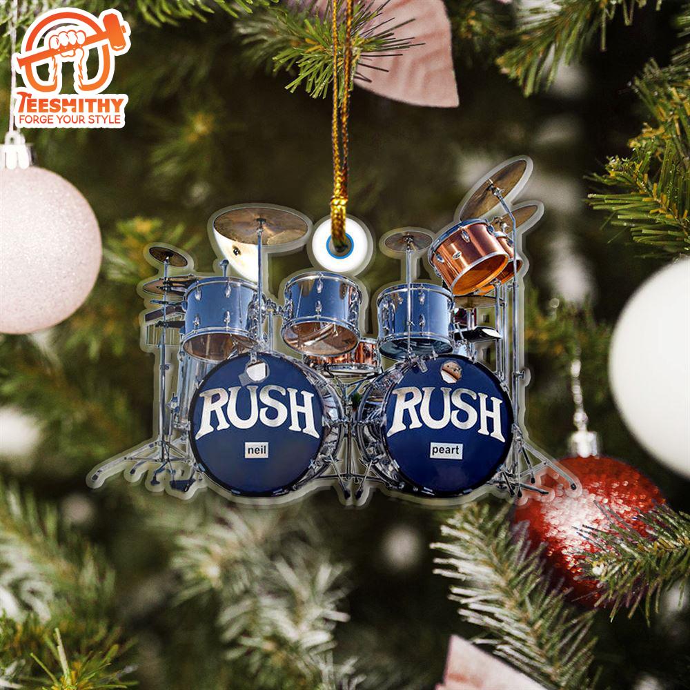 Christmas 2024  Neil Pearts Original RUSH Drum Set Ornament