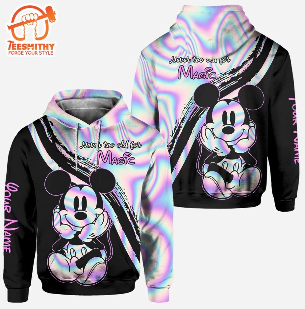 Never Too Old – Personalized Mickey Mouse Hoodie and Leggings