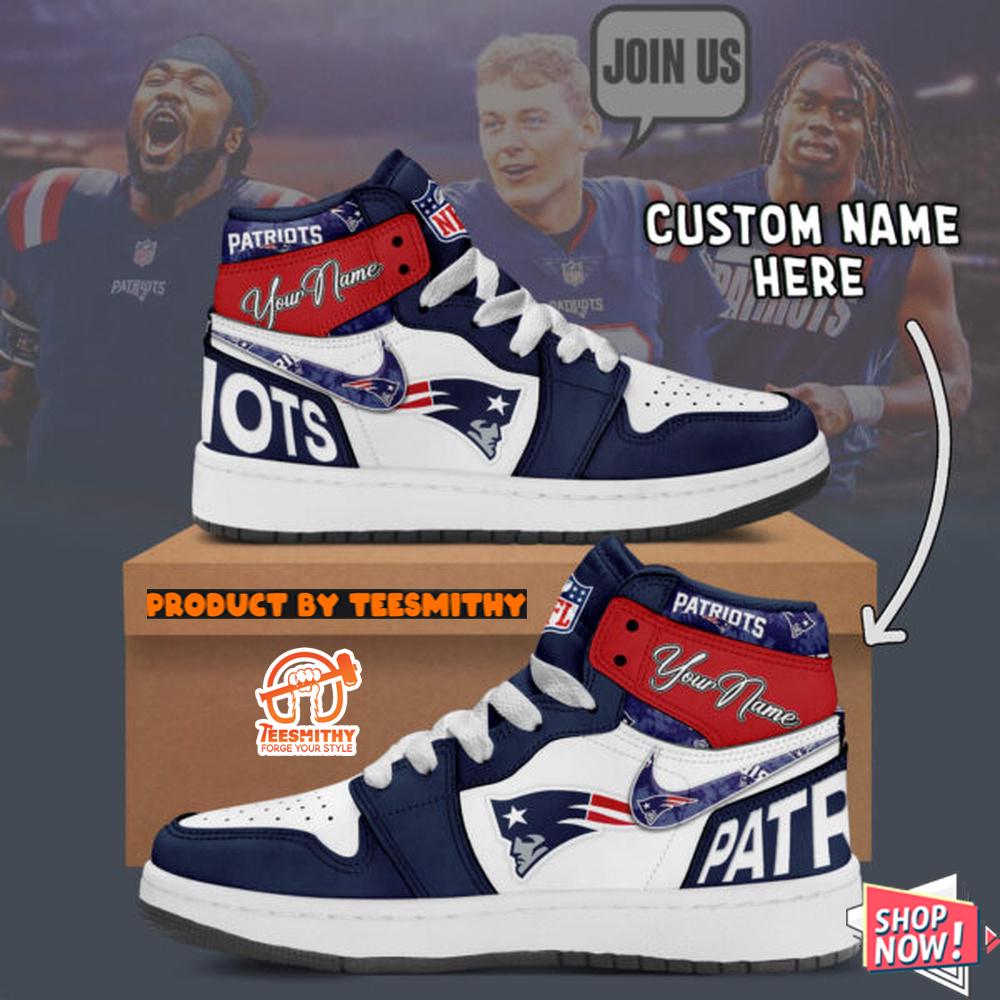 New England Patriots Air Jordan 1 Shoes