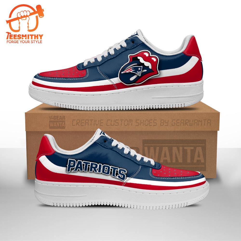 New England Patriots Air Sneakers Custom Force Shoes Sexy Lips For Fans  Gift For Christmas