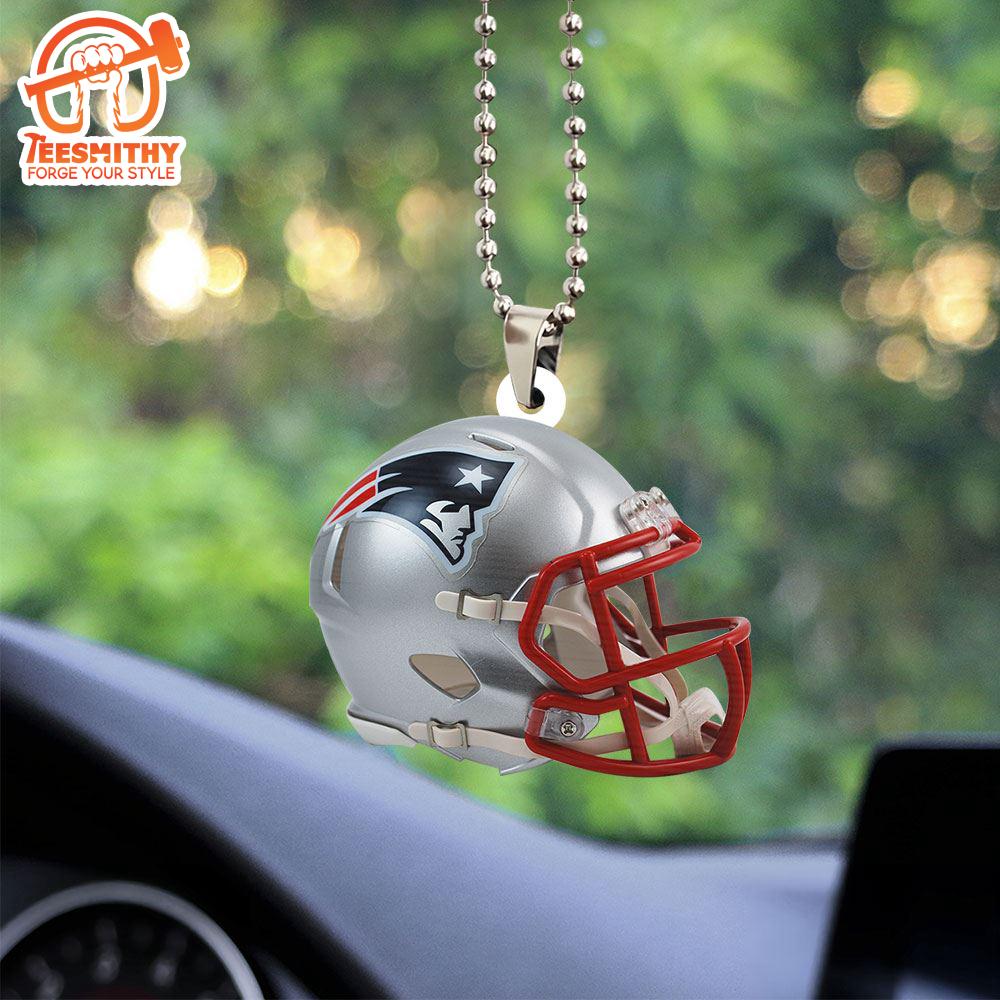 New England Patriots Custom Shape 2-sided Acrylic Car Ornament