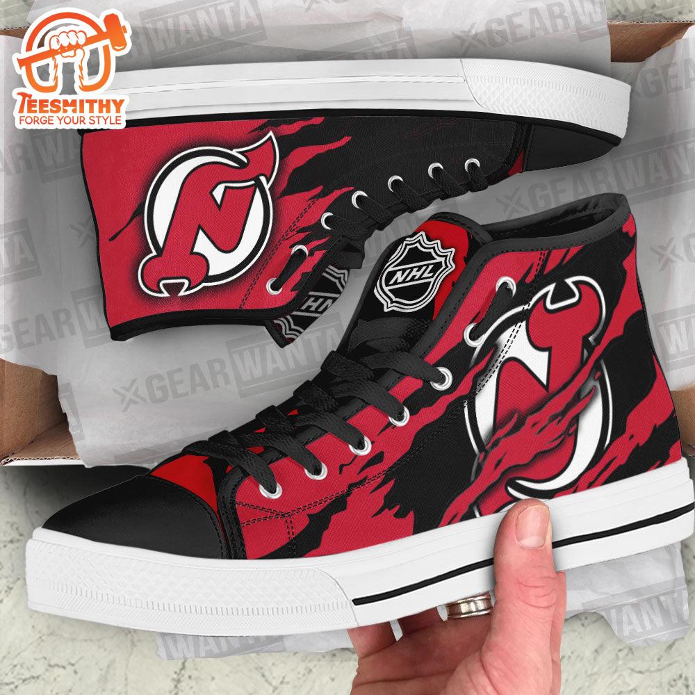 New Jersey Devils High Top Shoes Custom For Fans