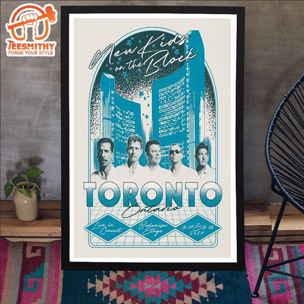 New Kids On The Block Aug 17 2024 Toronto ON Poster Canvas