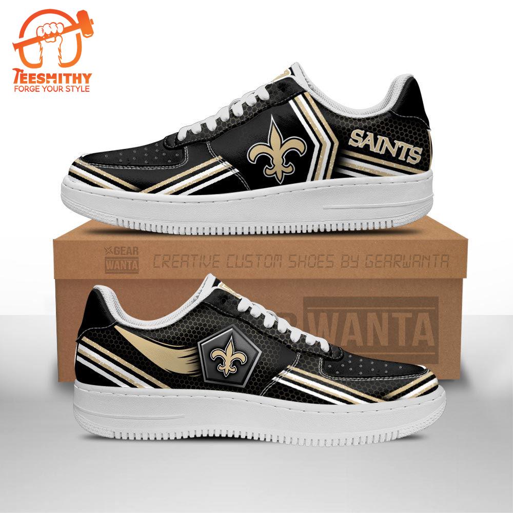 New Orlean Saints Air Sneakers Custom Force Shoes For Fans  Gift For Christmas