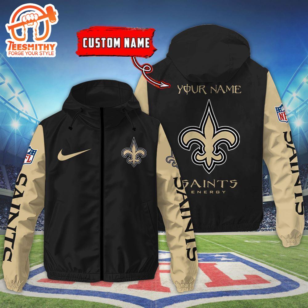 New Orleans Saints Custom Name Outdoor Jacket