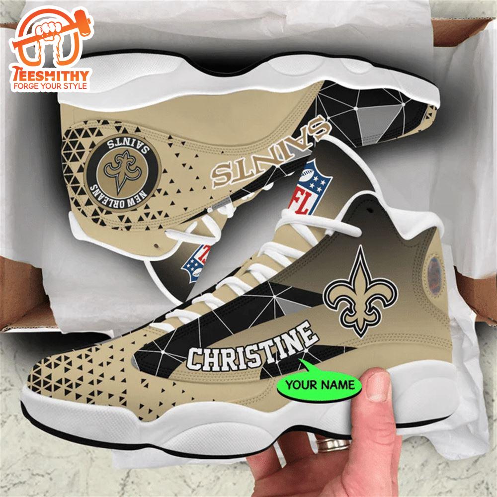 New Orleans Saints NFL Personalized Jordan 13 Shoes  Gift Christmas