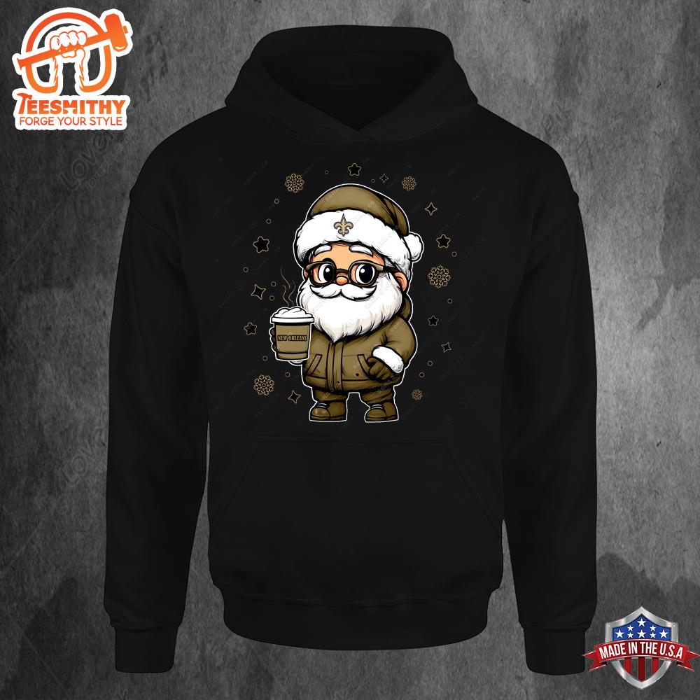 New Orleans Saints Santa Christmas Football Hoodie