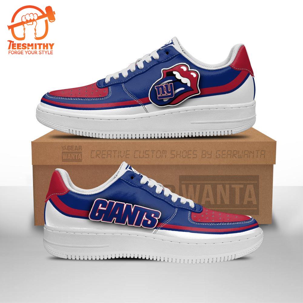 New York Giants Air Sneakers Custom Force Shoes Sexy Lips For Fans  Gift For Christmas