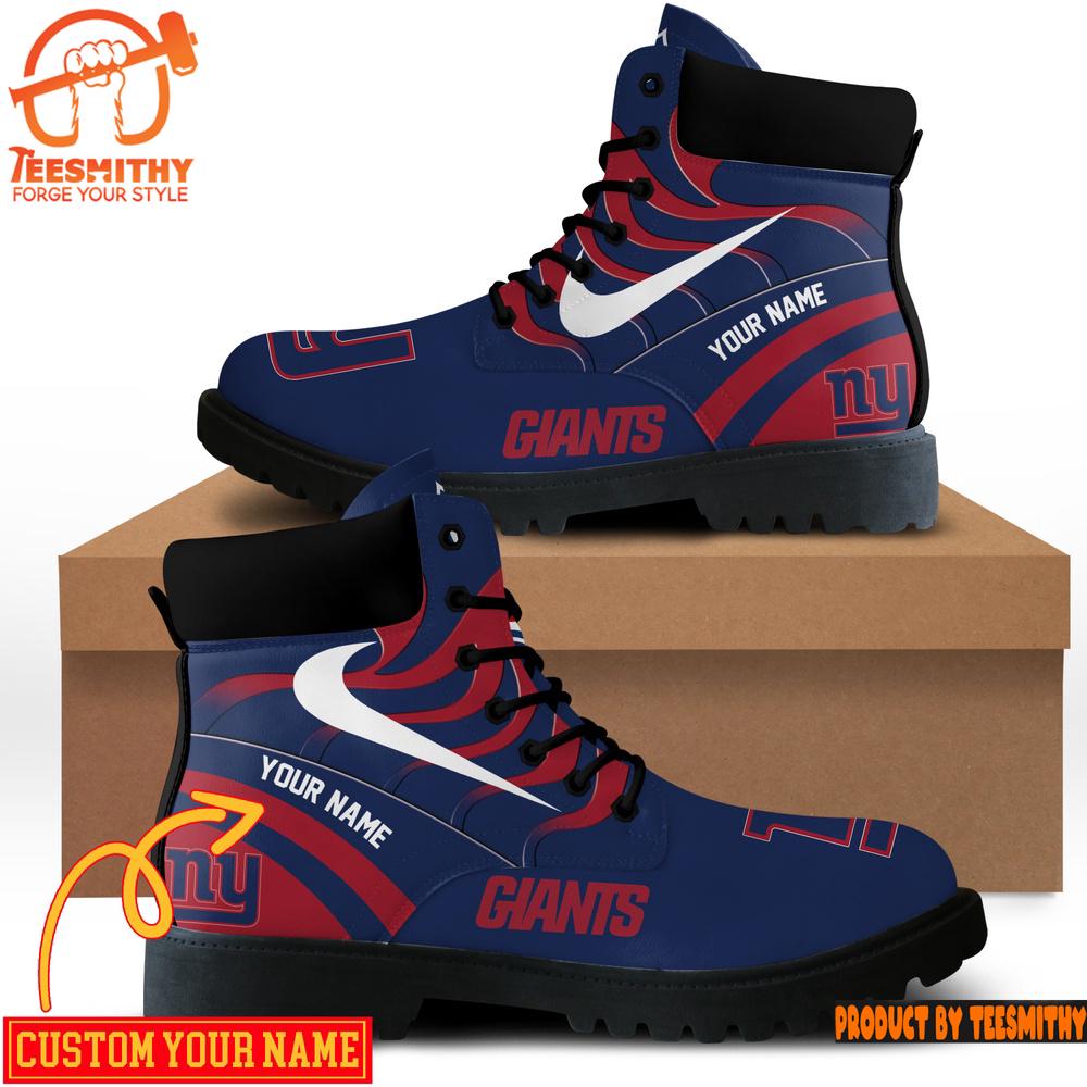 New York Giants Custom Boots Shoes Idea Gift For Fan