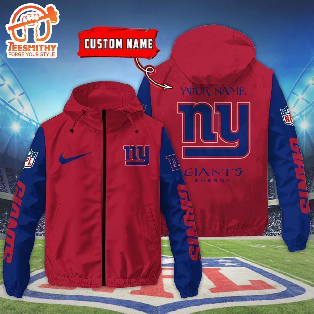 New York Giants Custom Name Outdoor Jacket