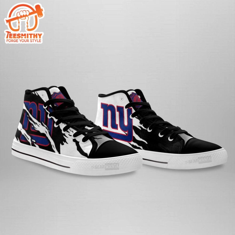 New York Giants High Top Shoes Custom For Fans