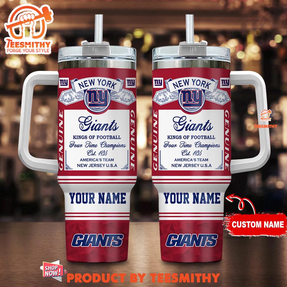 New York Giants Nfl Kings Of Football Personalized Tumbler 40oz