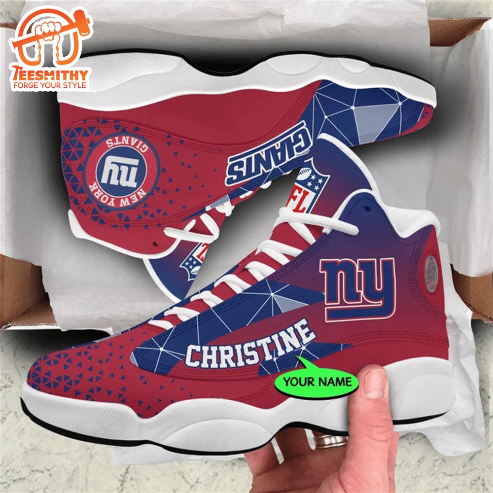 New York Giants NFL Personalized Jordan 13 Shoes  Gift Christmas