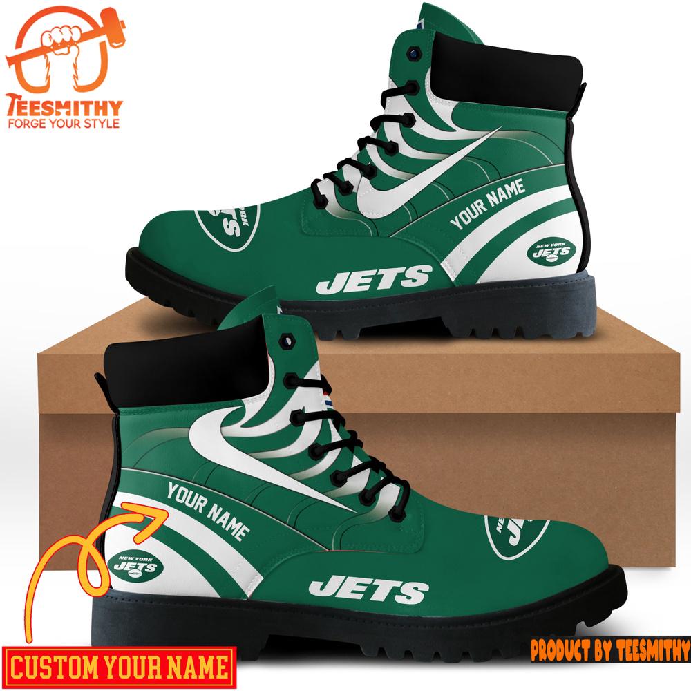 New York Jets Custom Boots Shoes Idea Gift For Fan