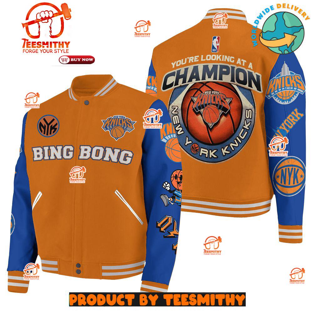 New York Knicks NBA You’re Looking At A Champion Baseball Jacket