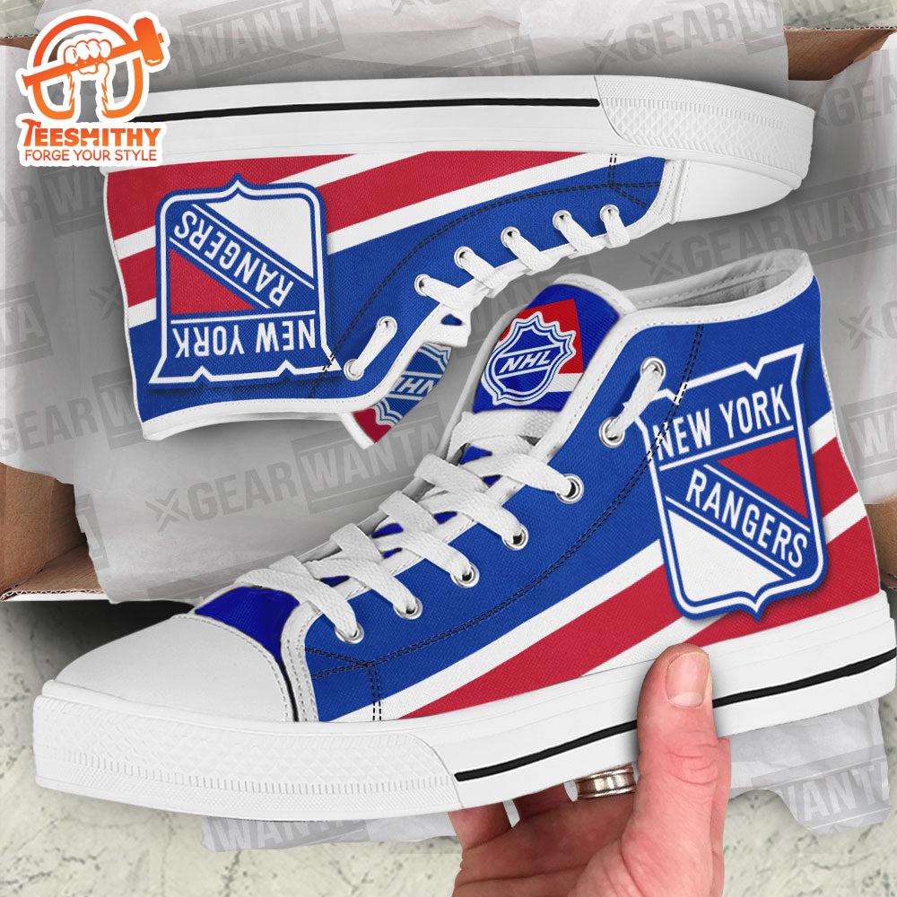 New York Rangers Custom Sneakers For Fans