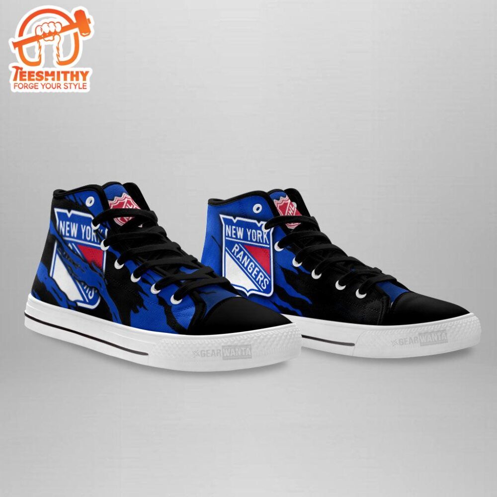 New York Rangers High Top Shoes Custom For Fans