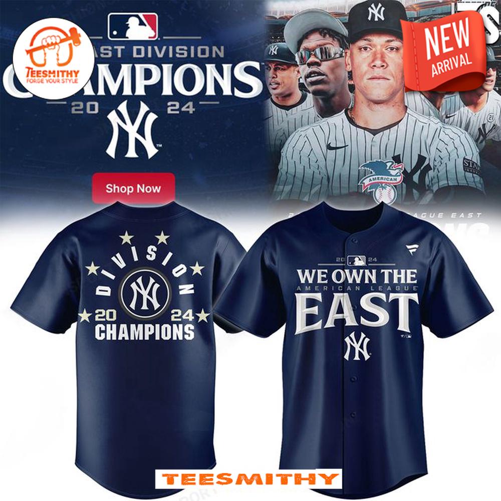 New York Yankees Fanatics Royal 2024 AL East Champions Baseball Jersey