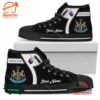 Newcastle United F.C Personalzied High Top Canvas Shoes