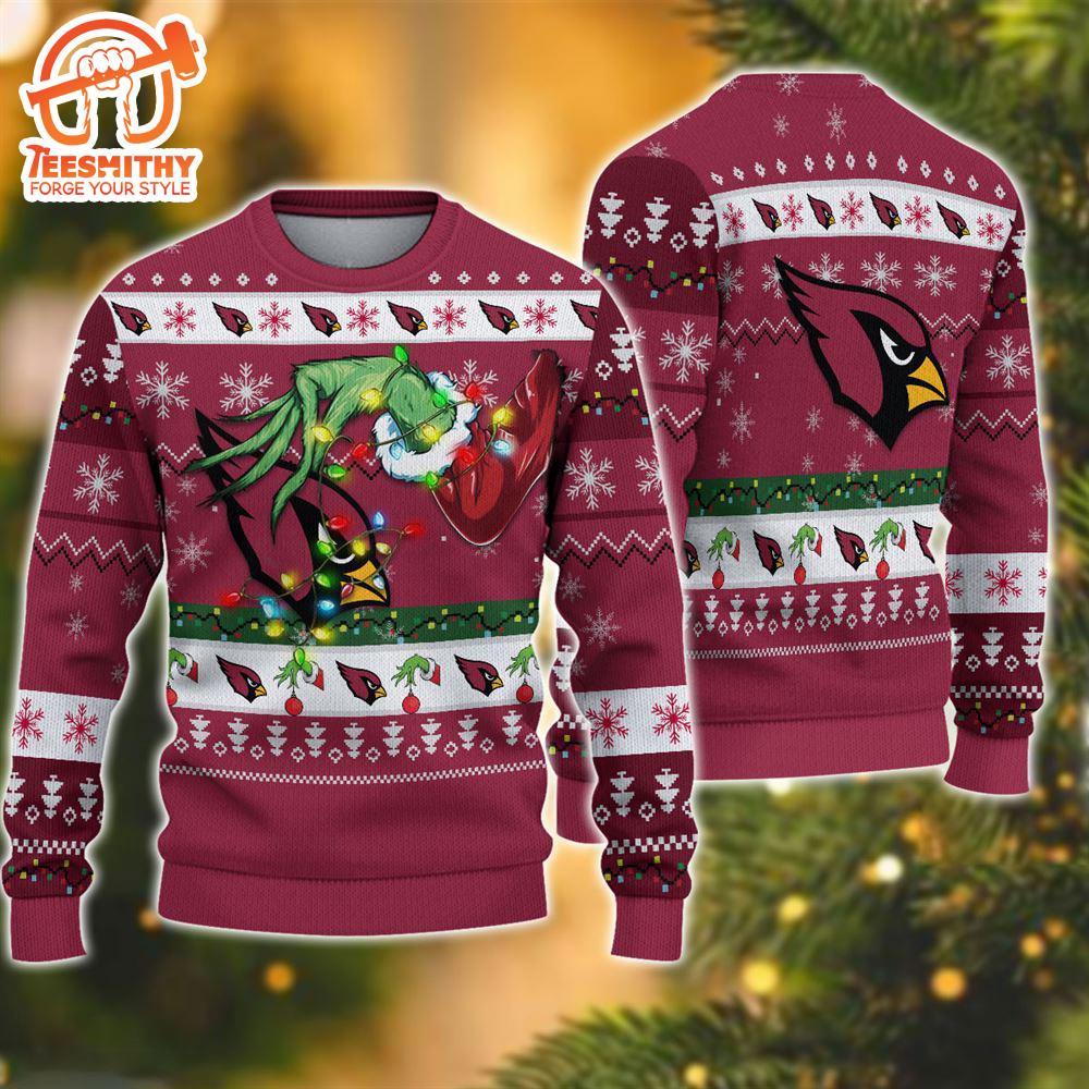 NFL Arizona Cardinals Grinch Christmas Ugly Sweater  For Fans