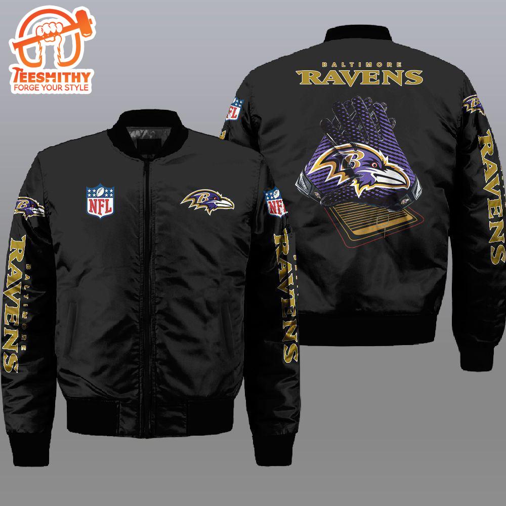 Nfl Baltimore Ravens 3D Bomber Jacket 2  Gift For Fans