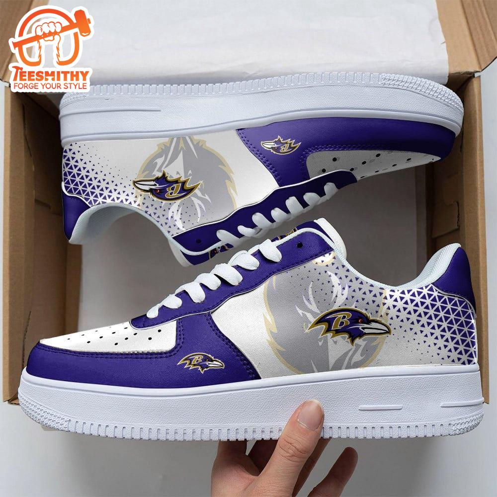 NFL Baltimore Ravens Air Force 1 Shoes For Fans  Gift For Christmas