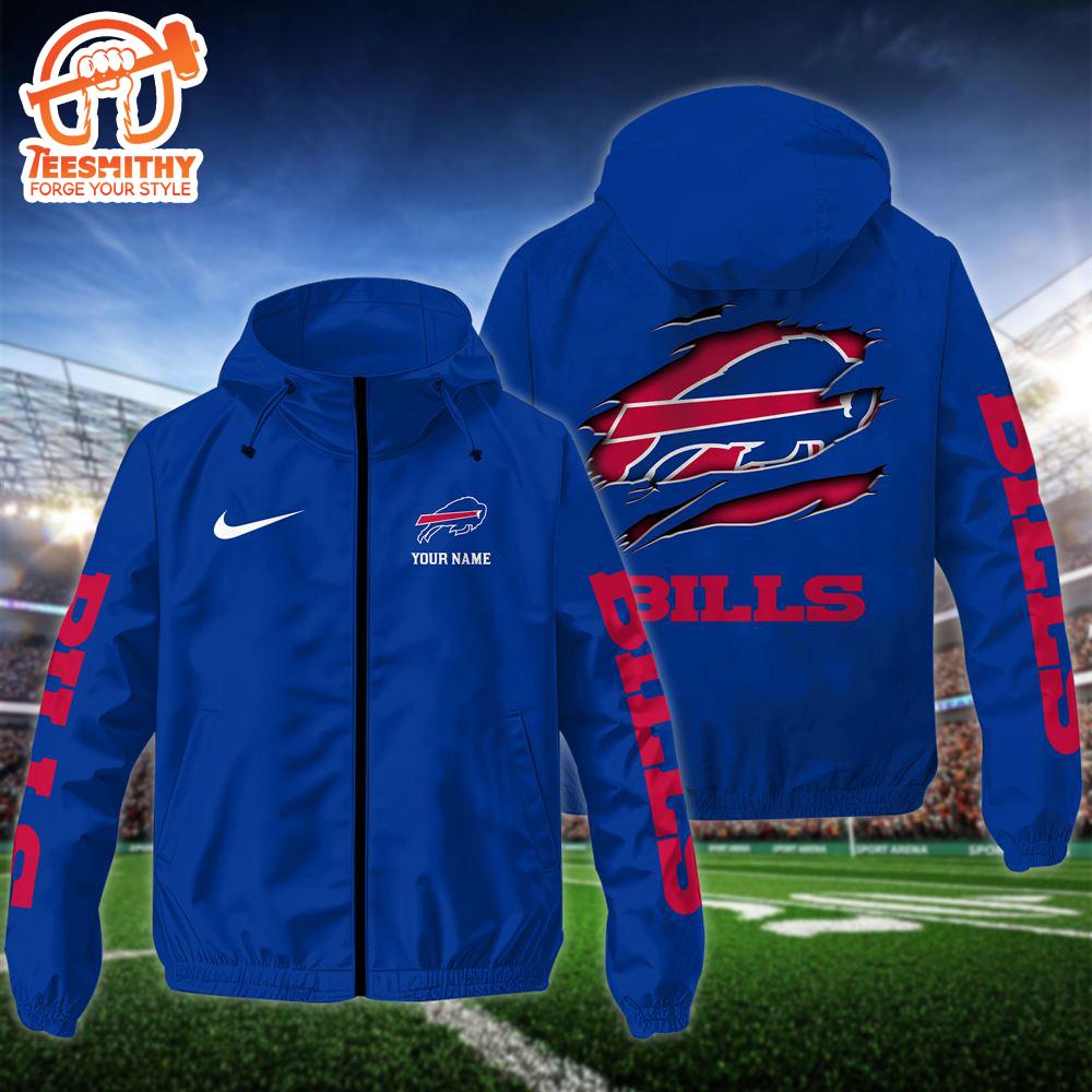 NFL Buffalo Bills Custom Name Windbreaker Jacket For Fans