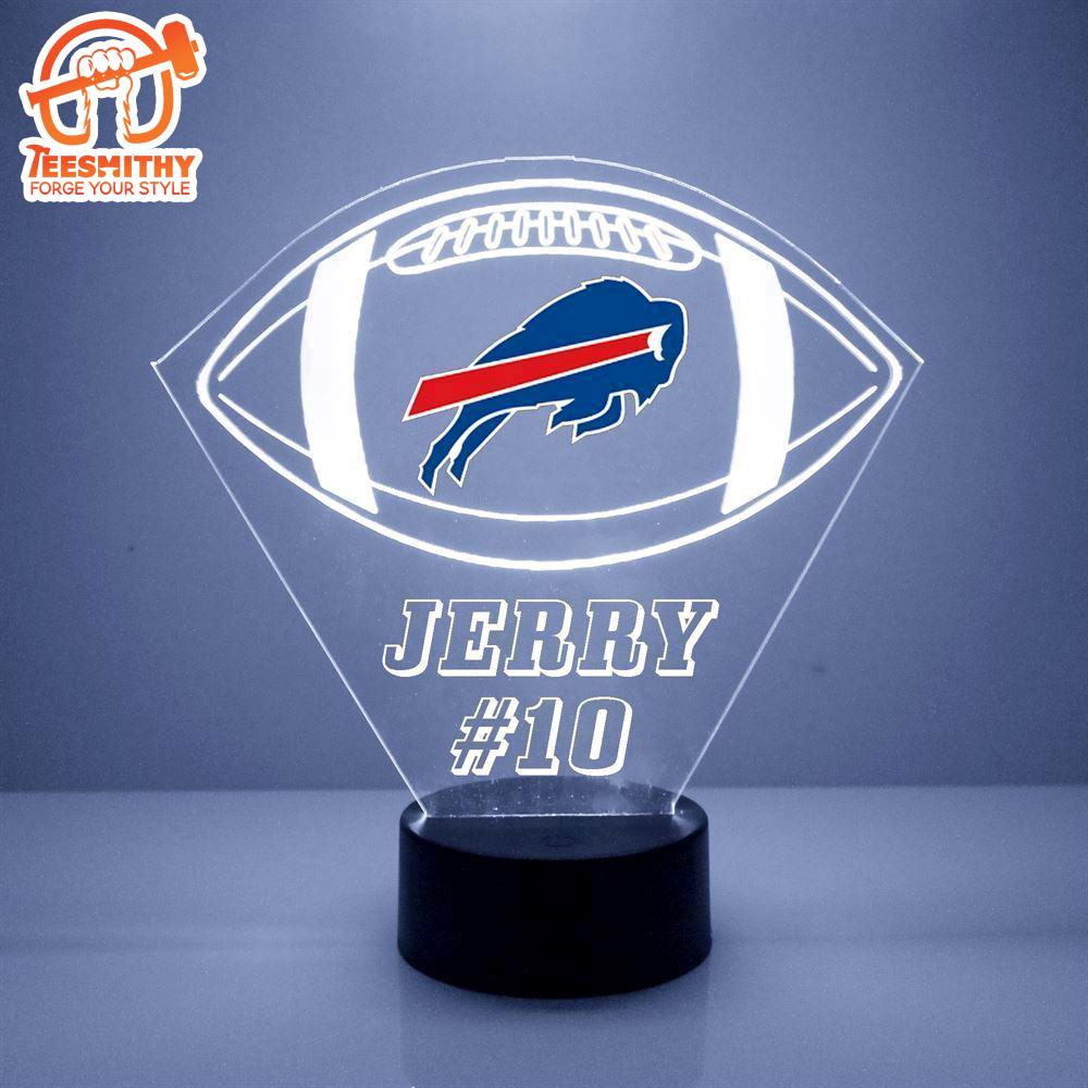 Custom Name Number NFL Buffalo Bills Football Led Sports Fan Lamp