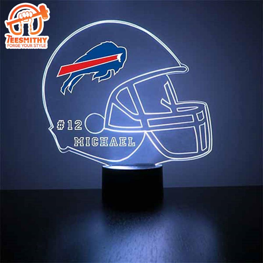 Custom Name Number NFL Buffalo Bills Football Led Sports Fan Lamp_8753