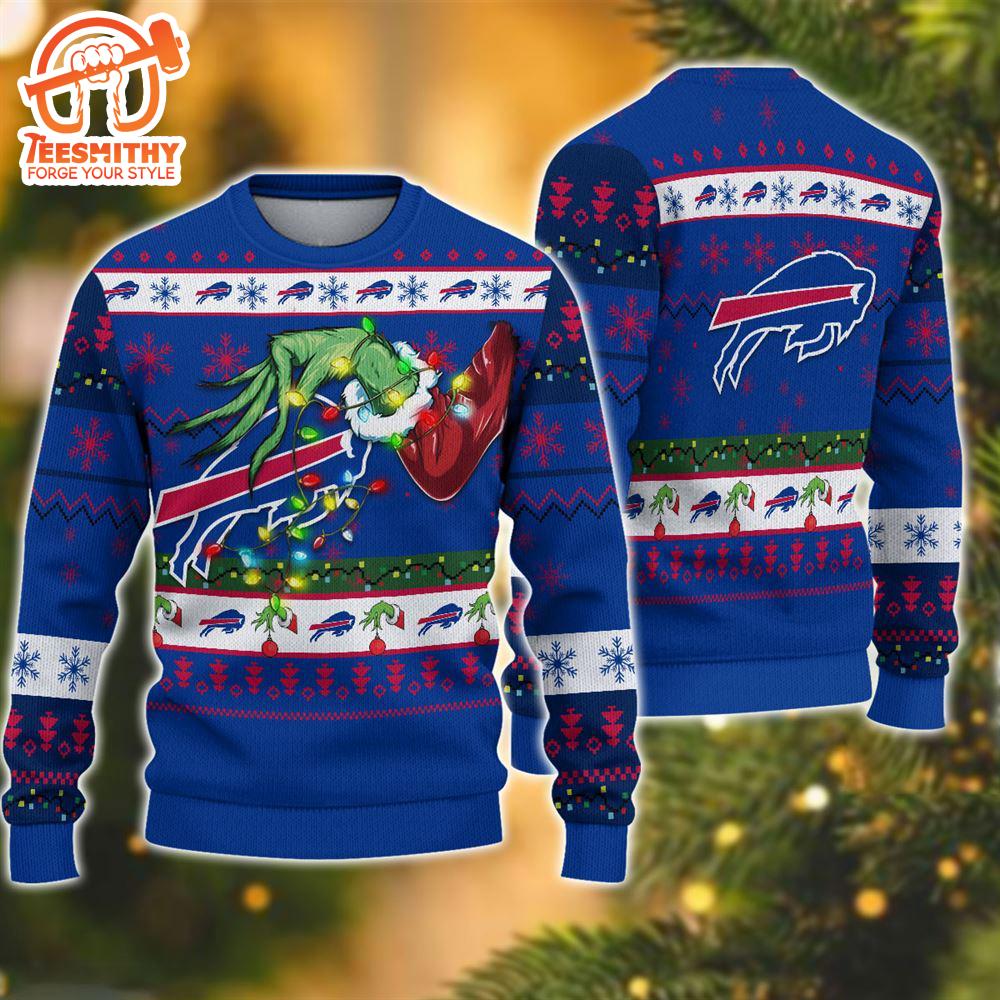 NFL Buffalo Bills Grinch Christmas Ugly Sweater  For Fans