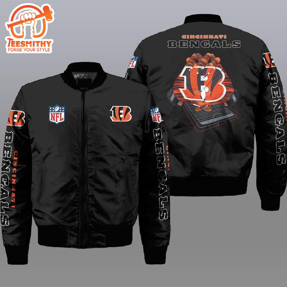 Nfl Cincinnati Bengals 3D Bomber Jacket  Gift For Fans