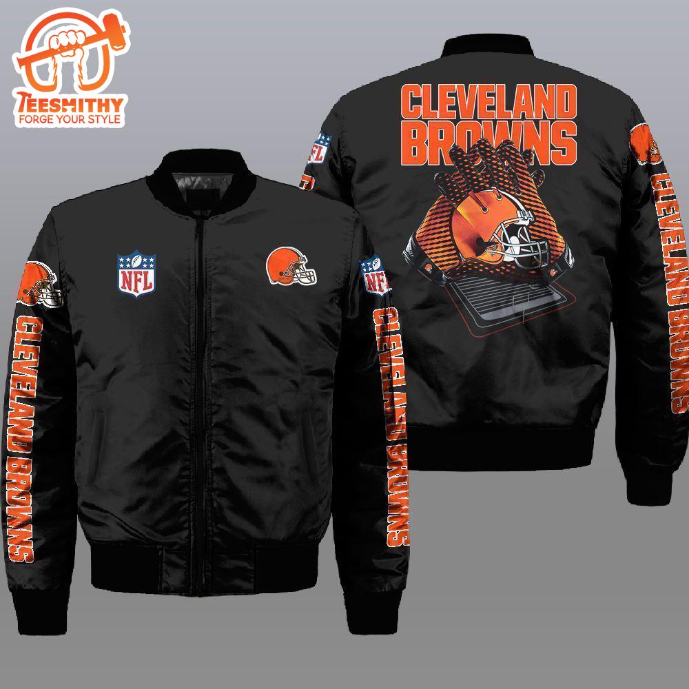 Nfl Cleveland Browns 3D Bomber Jacket  Gift For Fans