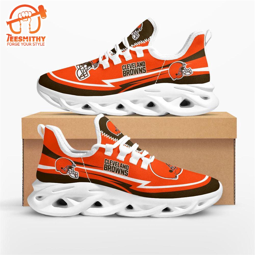 NFL Cleveland Browns Are Coming Curves Max Soul Shoes  For Fans Sports