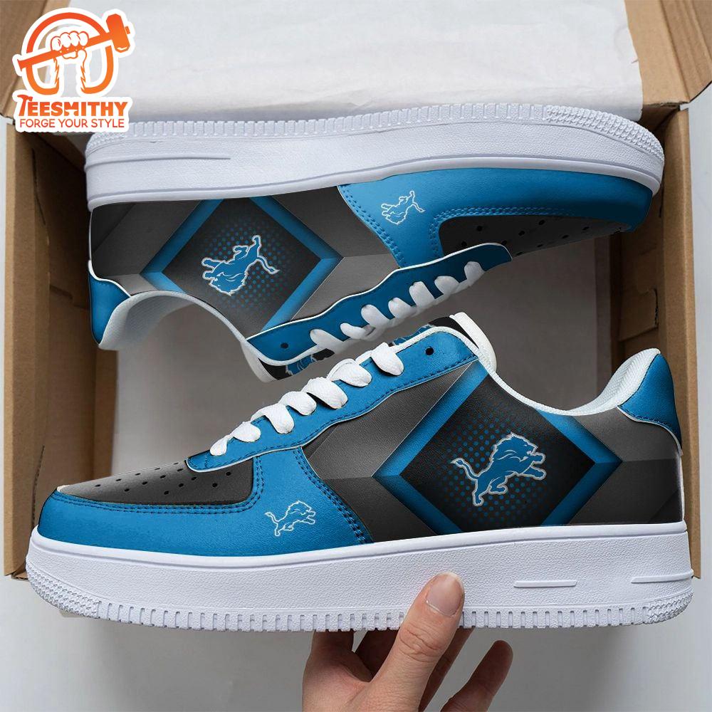 NFL Custom  Detroit Lions Air Force 1 Shoes For Fans  Gift For Christmas