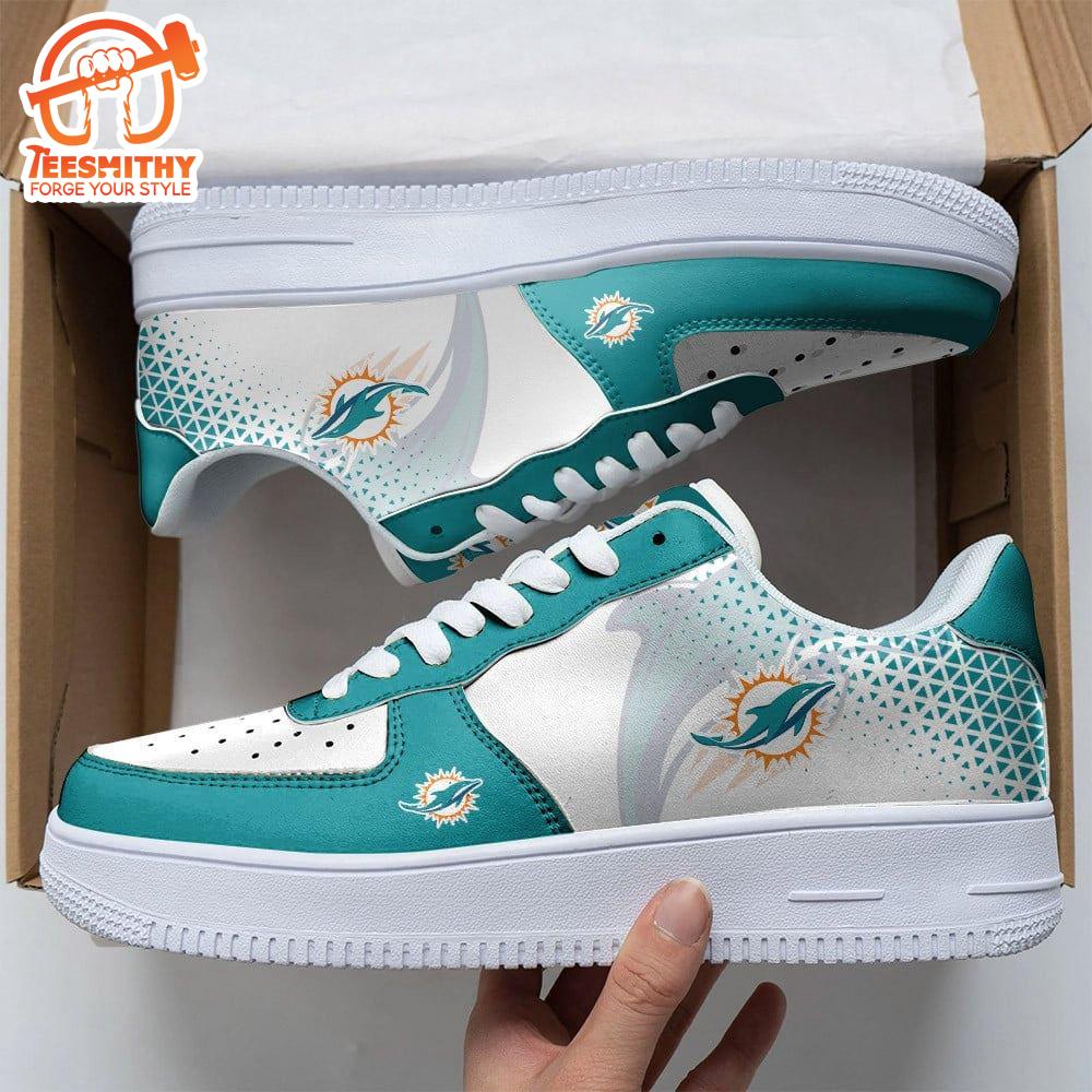 NFL Custom  Miami Dolphins Air Force 1 Shoes For Fans  Gift For Christmas