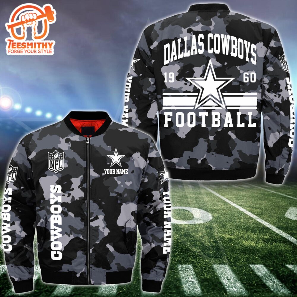 NFL Dallas Cowboys Bomber Jacket Custom Your Name  Gift For Christmas