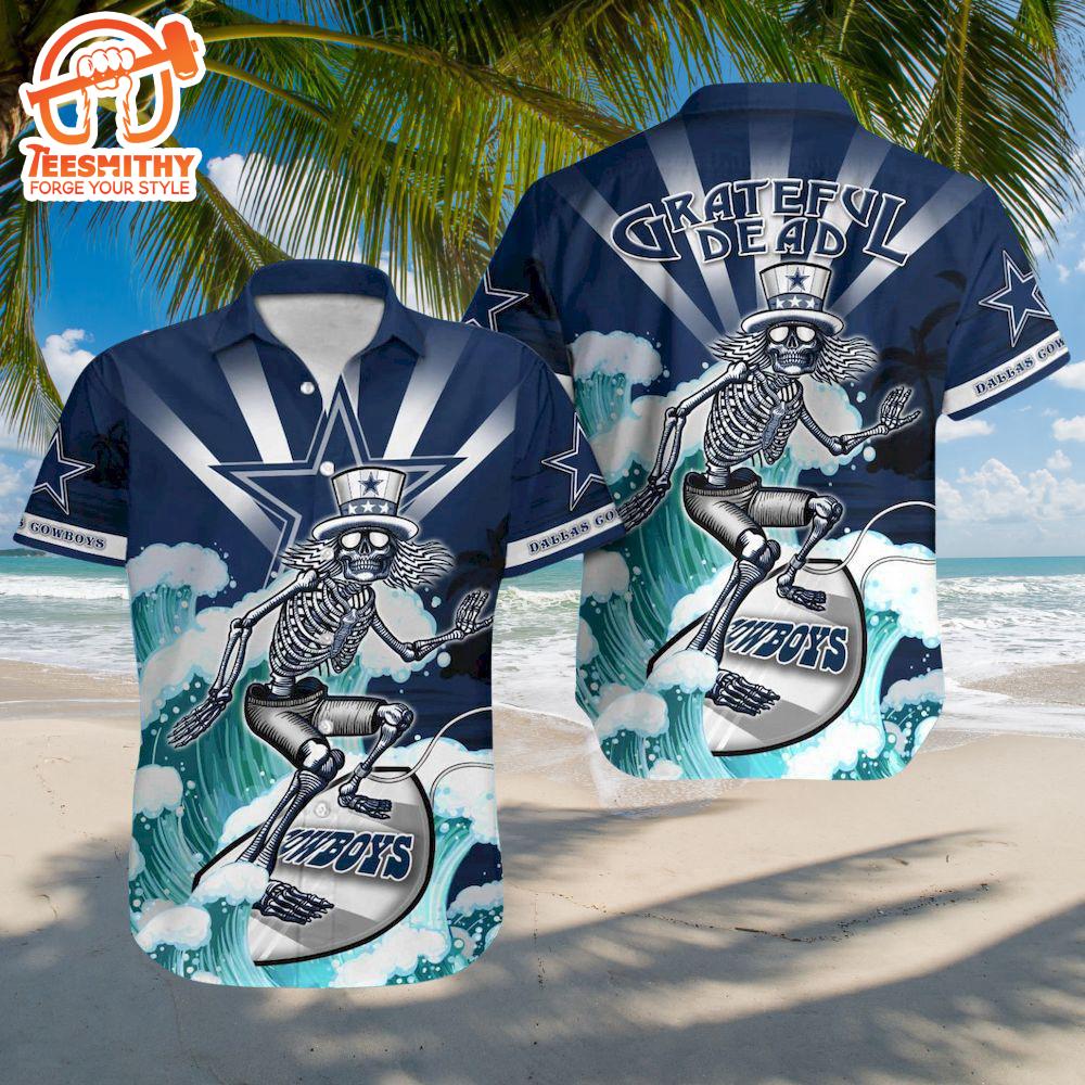 NFL Dallas Cowboys Grateful Dead Hawaiian Shirt