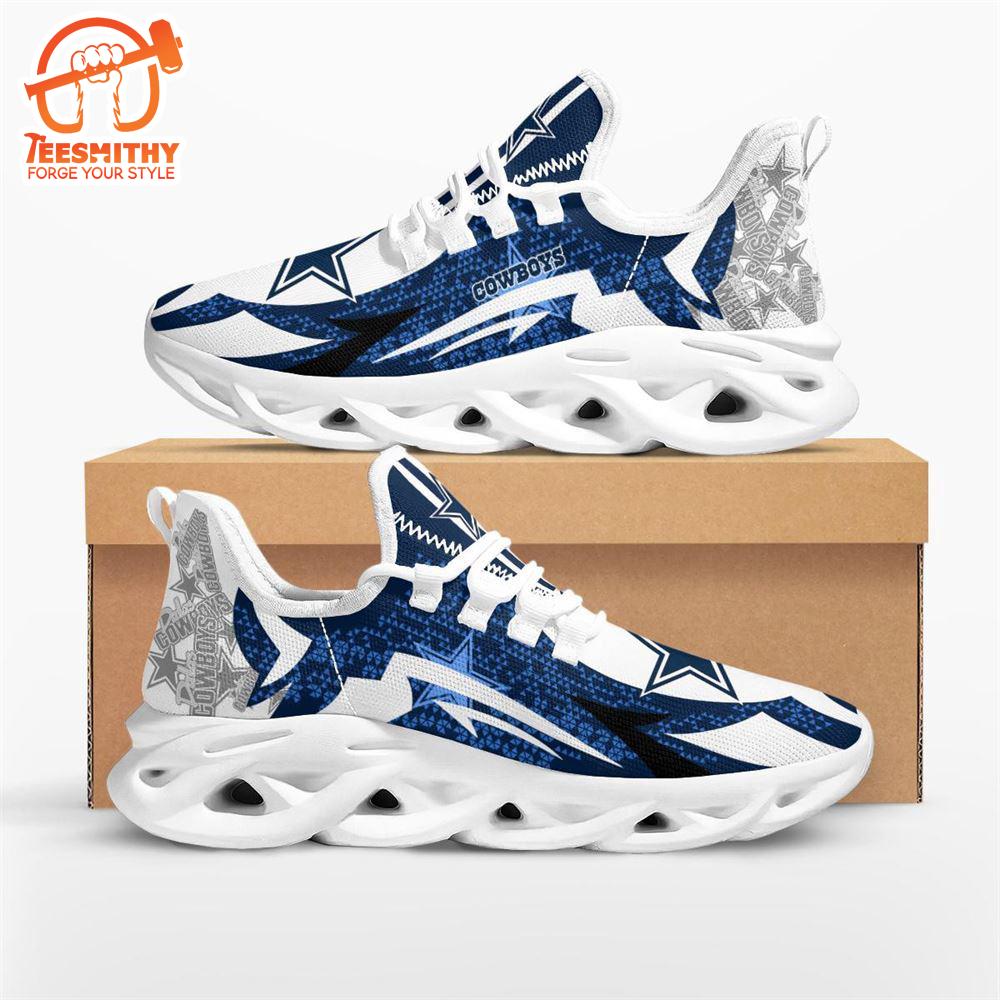 NFL Dallas Cowboys Symbol Geometric Pattern Max Soul Shoes  For Fans Sports