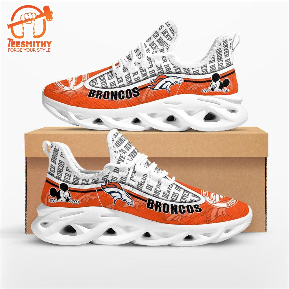 NFL Denver Broncos Mickey Mouse Max Soul Shoes  For Fans Sports