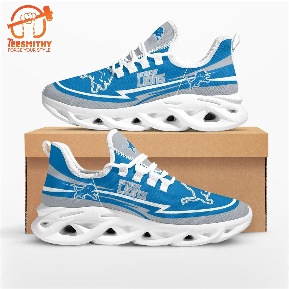 NFL Detroit Lions Are Coming Curves Max Soul Shoes  For Fans Sports