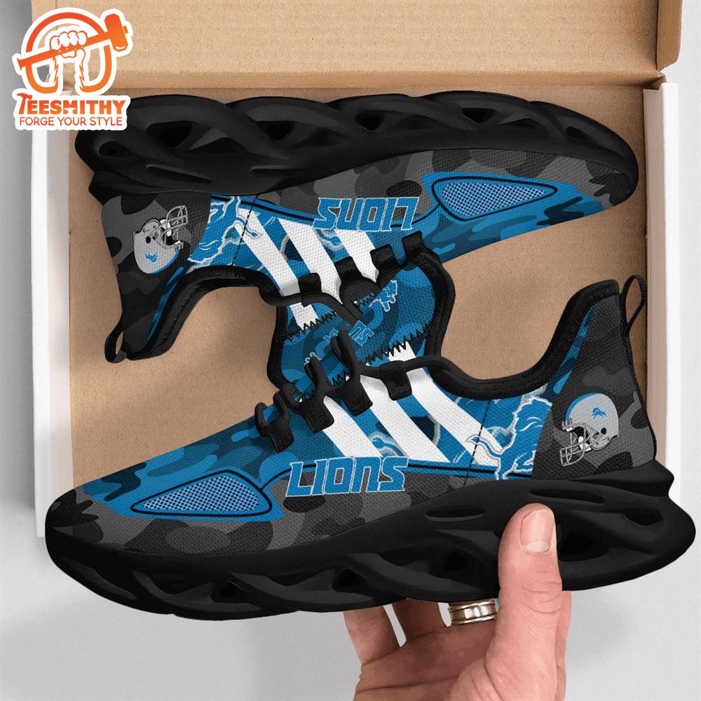 NFL Detroit Lions Military Camouflage M Soul Shoes  For Fans Sports