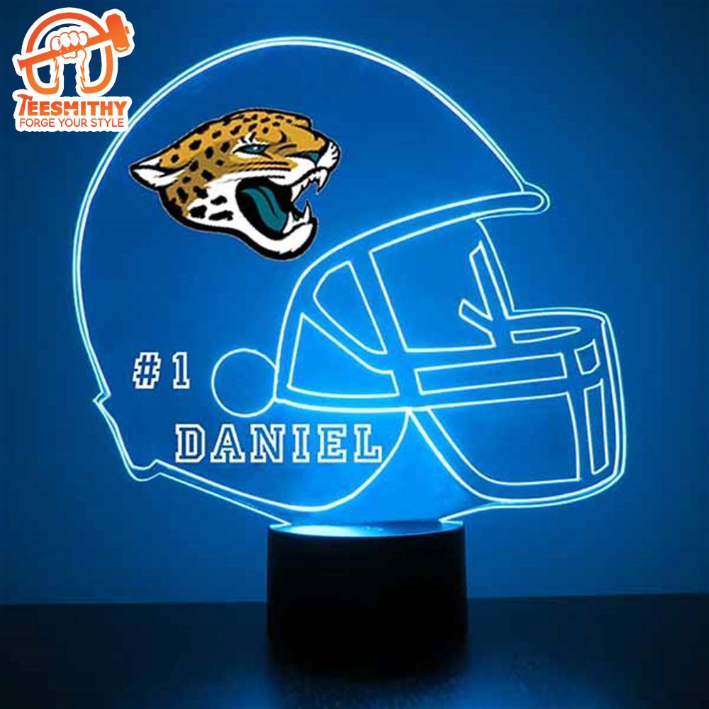 Custom Name Number NFL Jacksonville Jaguars Football Led Sports Fan Lamp_4266