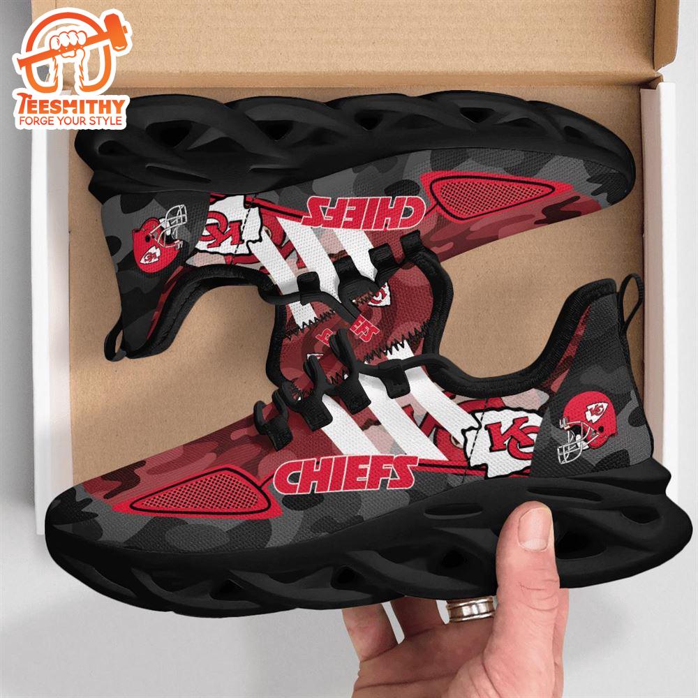 NFL Kansas City Chiefs Military Camouflage M Soul Shoes  For Fans Sports