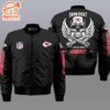 Nfl Kansas City Chiefs Wings Skull 3D Bomber Jacket  Gift For Fans